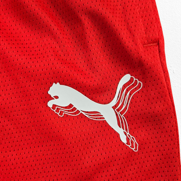 Puma Hoops High Risk Red Foundation Athletic High Waisted Shorts Size Medium - Picture 5 of 13